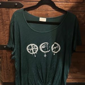 Indie Everest, green “Moon Phase ” tee🌿👻